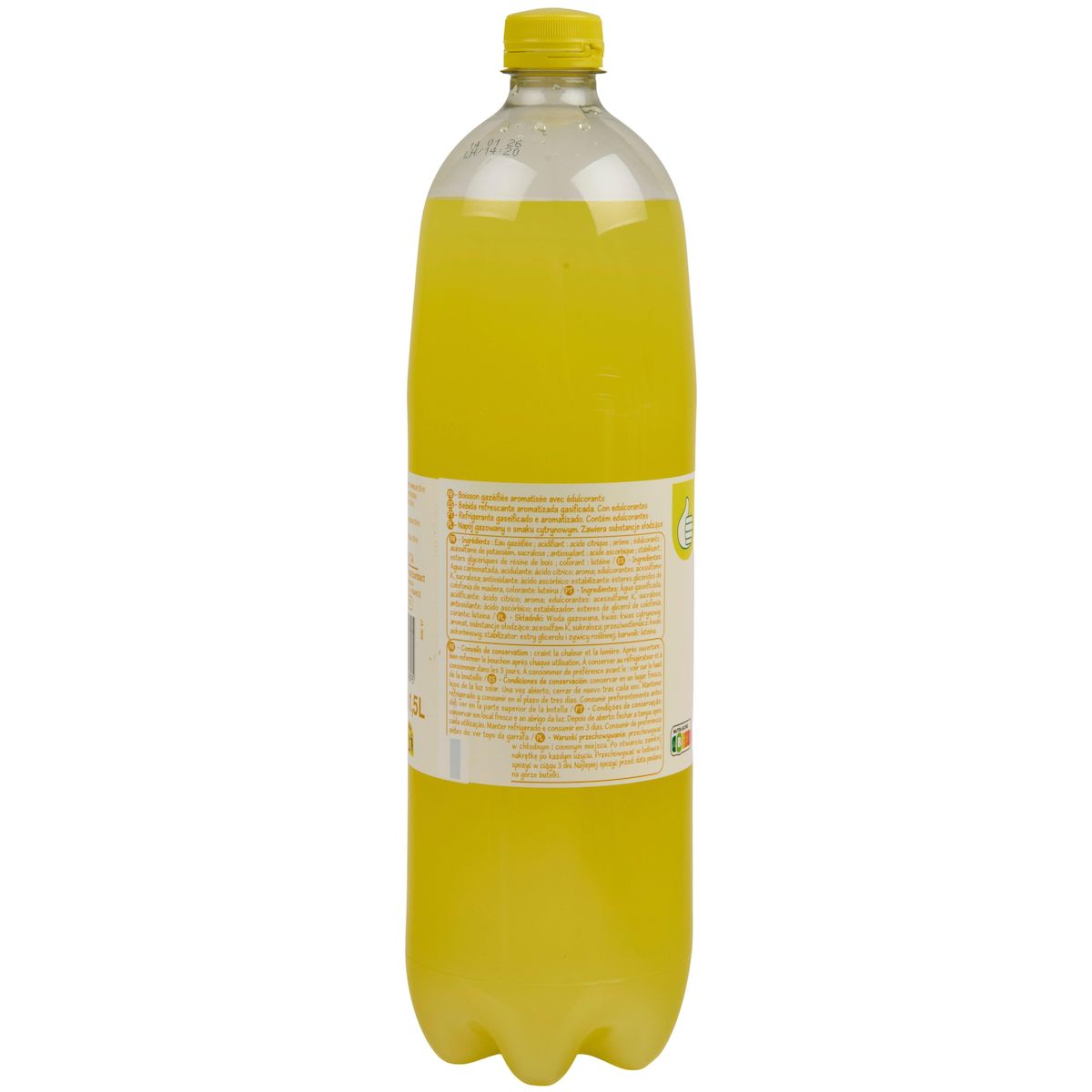 POUCE Boisson gazeuse goût citron 1,5l