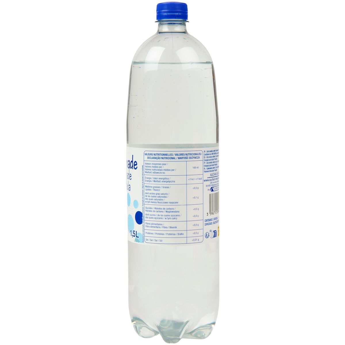 POUCE Boisson gazeuse aromatisée à l'arôme naturel avec édulcorants 1,5l