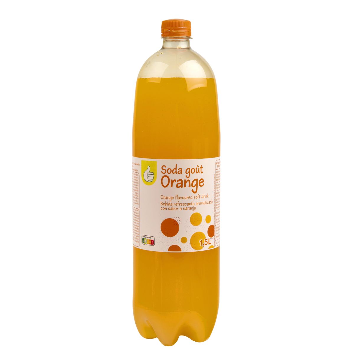 POUCE Boisson gazeuse goût orange 1,5l