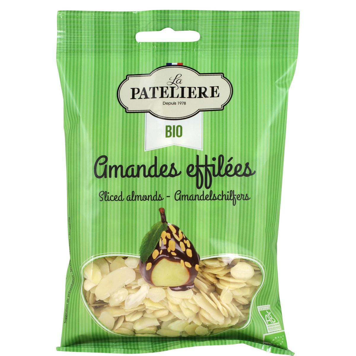 LA PATELIERE Amandes effilées bio 125g