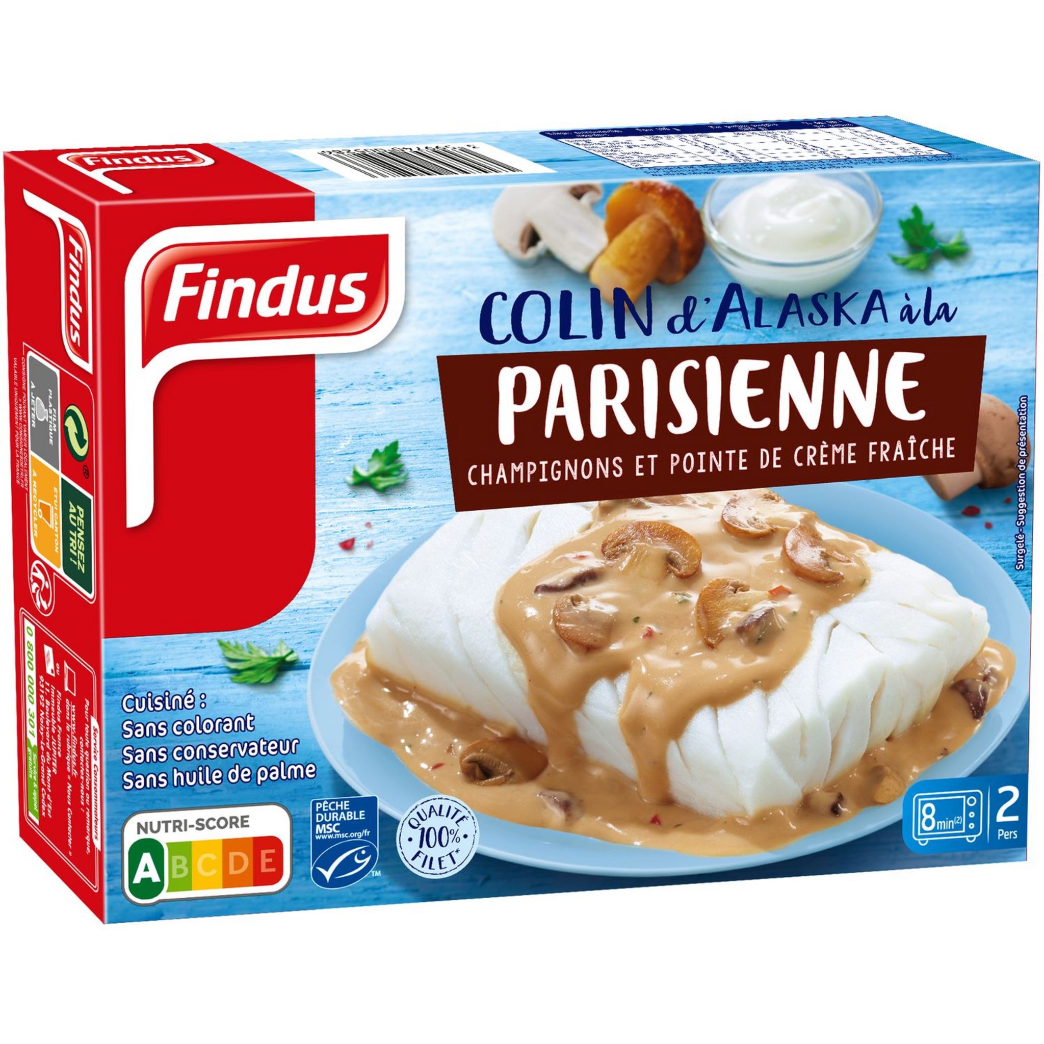 FINDUS Colin d'Alaska à la Parisienne 2 portions 400g pas cher - Auchan.fr