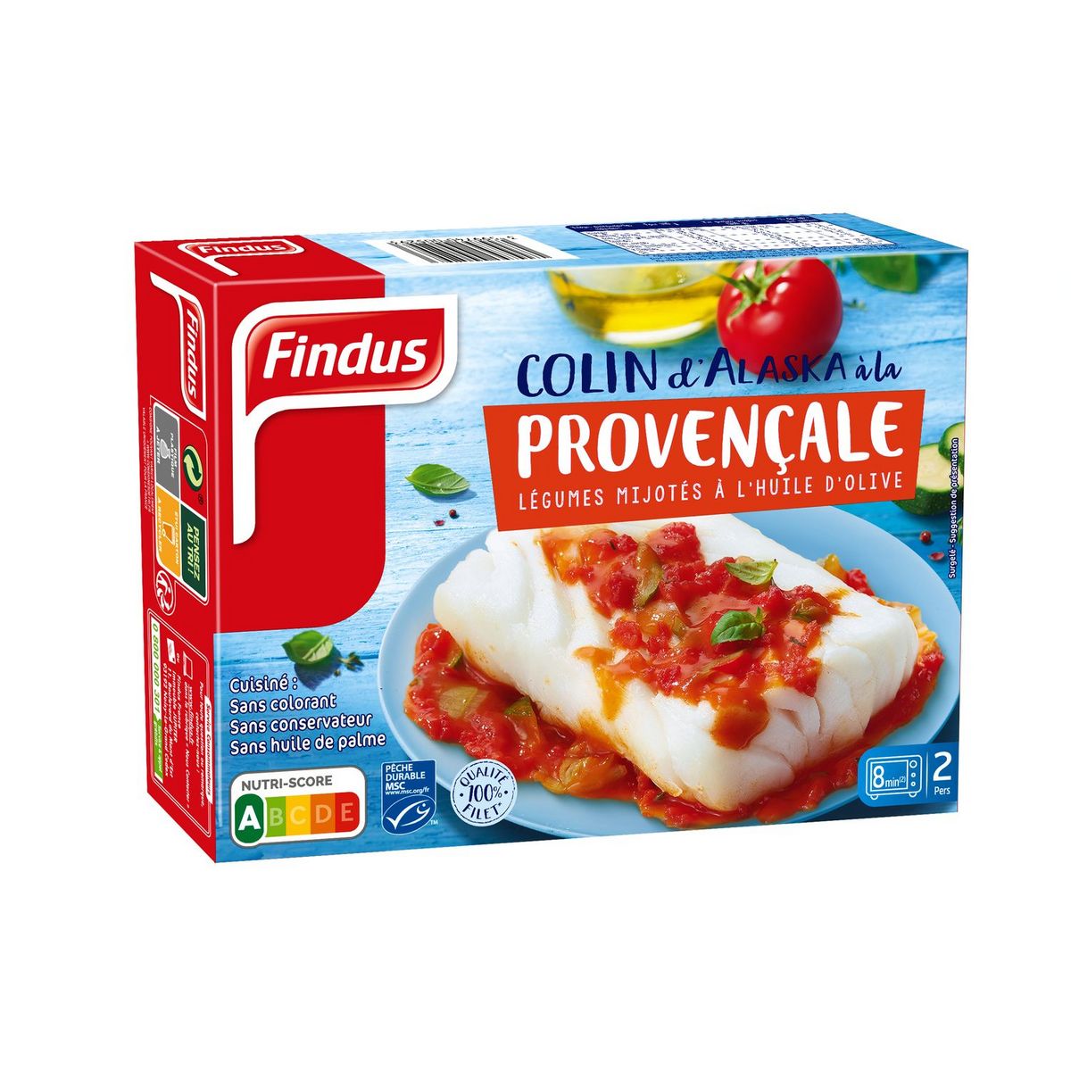 FINDUS Filet de colin d'Alaska à la Provençale 2 portions 400g