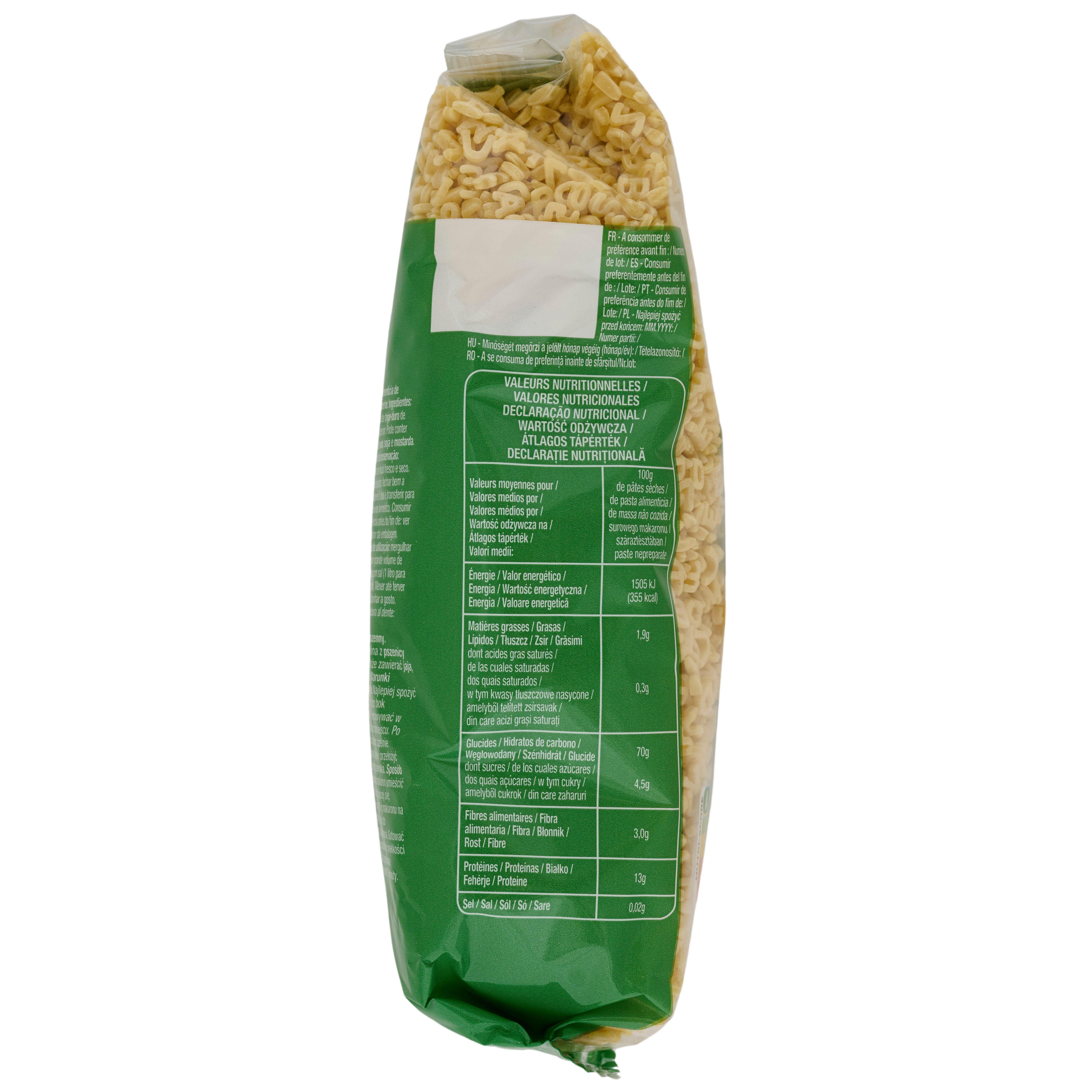Voir la diapositive 3 : AUCHAN Pâtes alphabet 500g