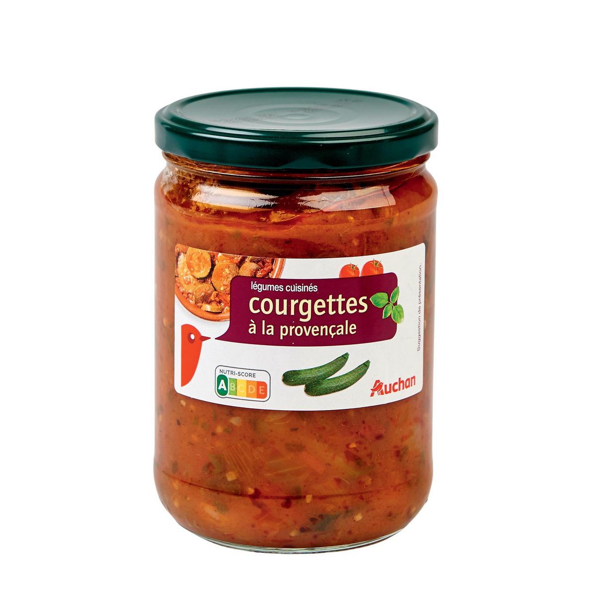 AUCHAN Courgettes cuisinées à la provençale en bocal 530g