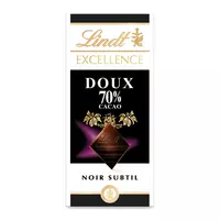 LINDT - CHOCOLAT NOIR EXCELLENCE PAILLETE GAUFRETTE Tablette de 100g -  Confiseries et Chocolat/Chocolat LINDT 