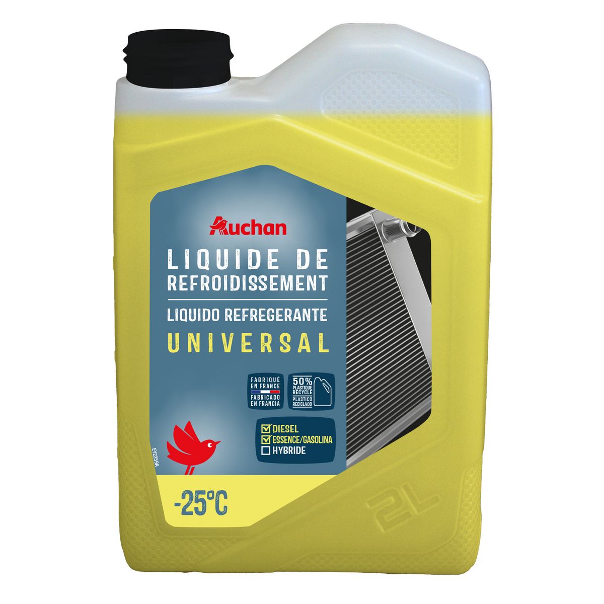 AUCHAN Liquide de refroidissement -25° 2L