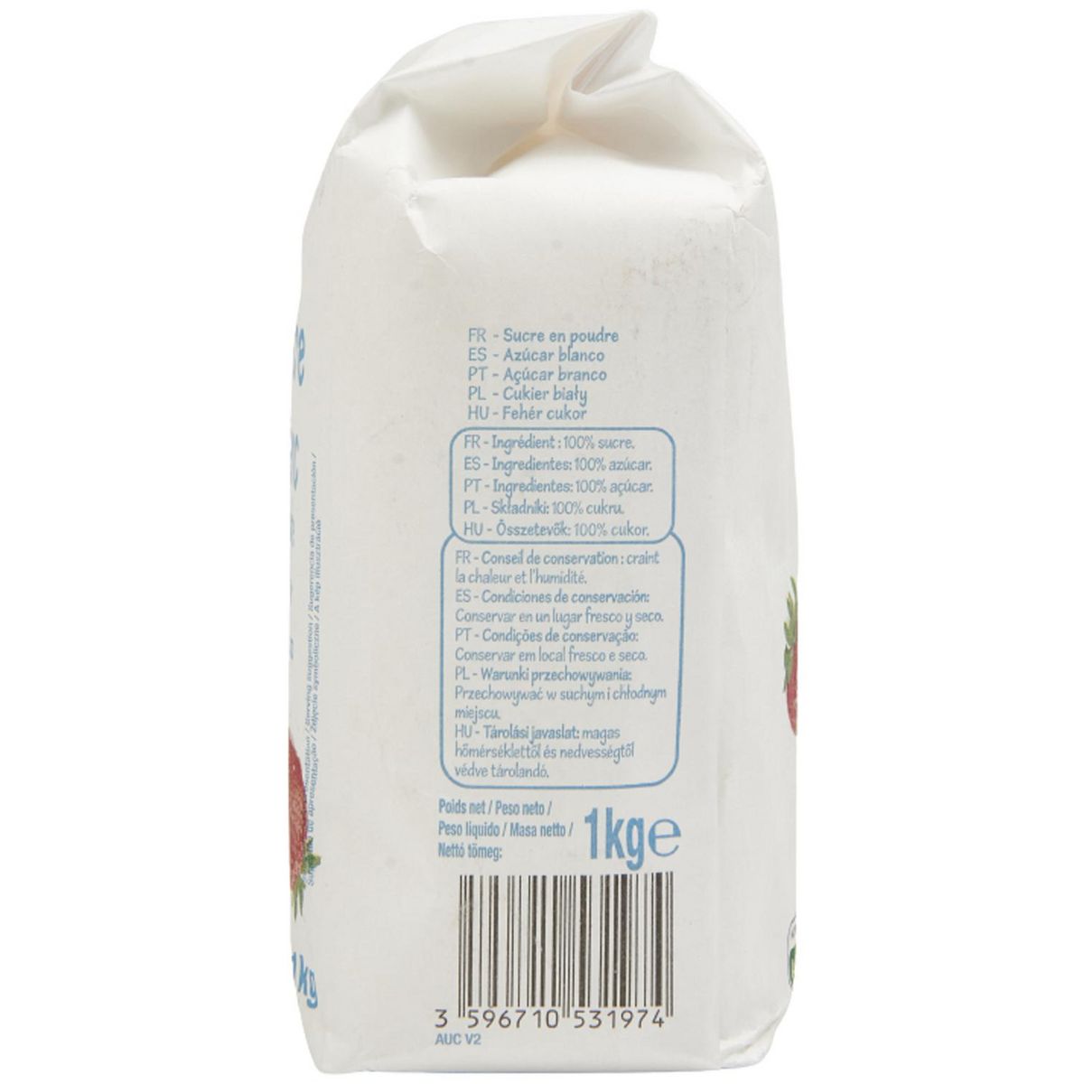 POUCE Sucre blanc en poudre 1kg