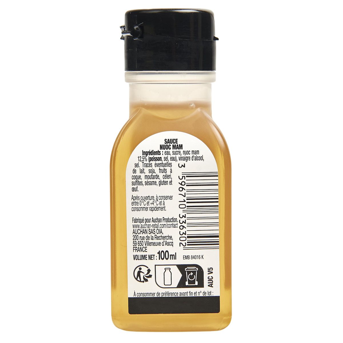 AUCHAN Recettes d'Asie sauce nuoc-mâm 100ml