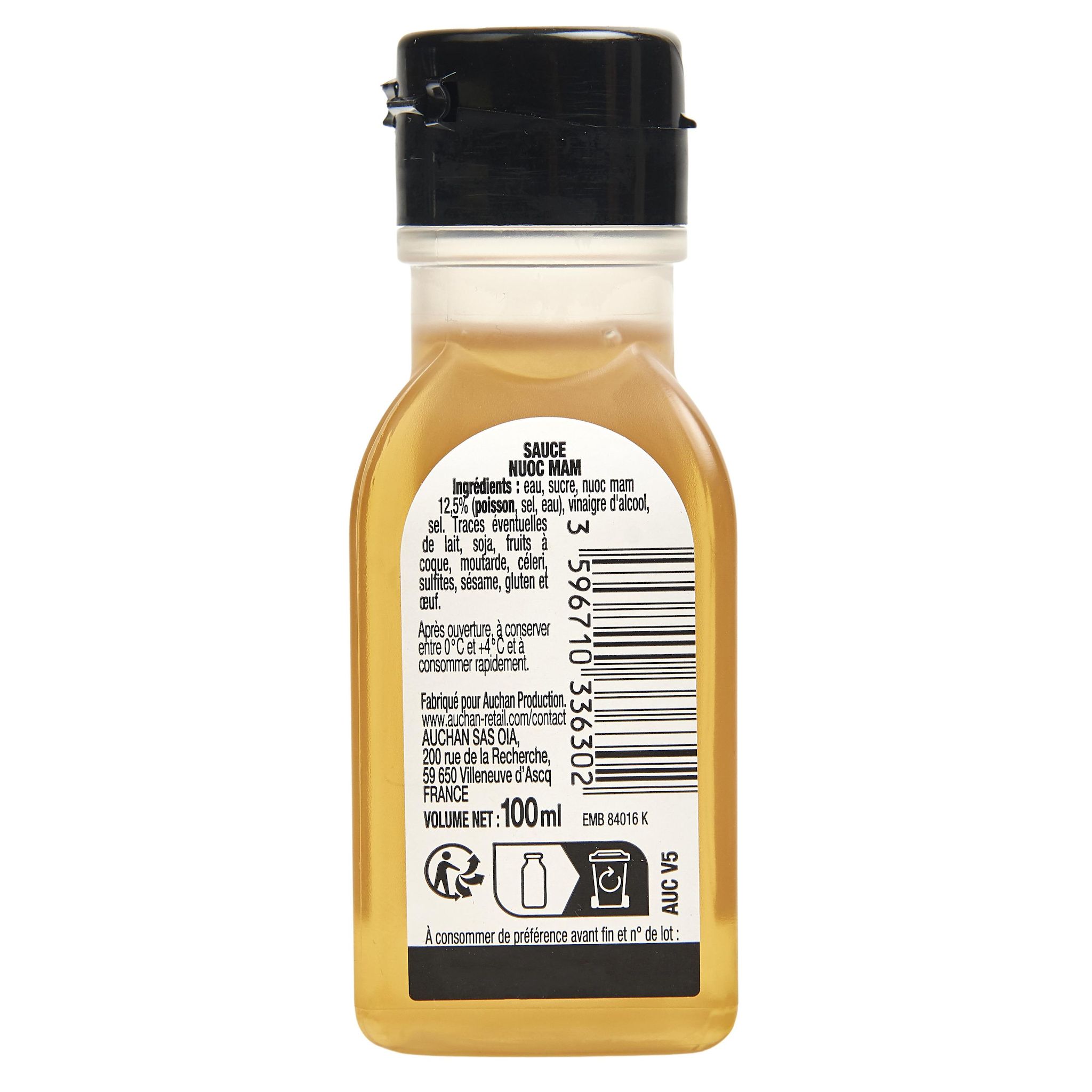 Voir la diapositive 2 : AUCHAN Recettes d'Asie sauce nuoc-mâm 100ml
