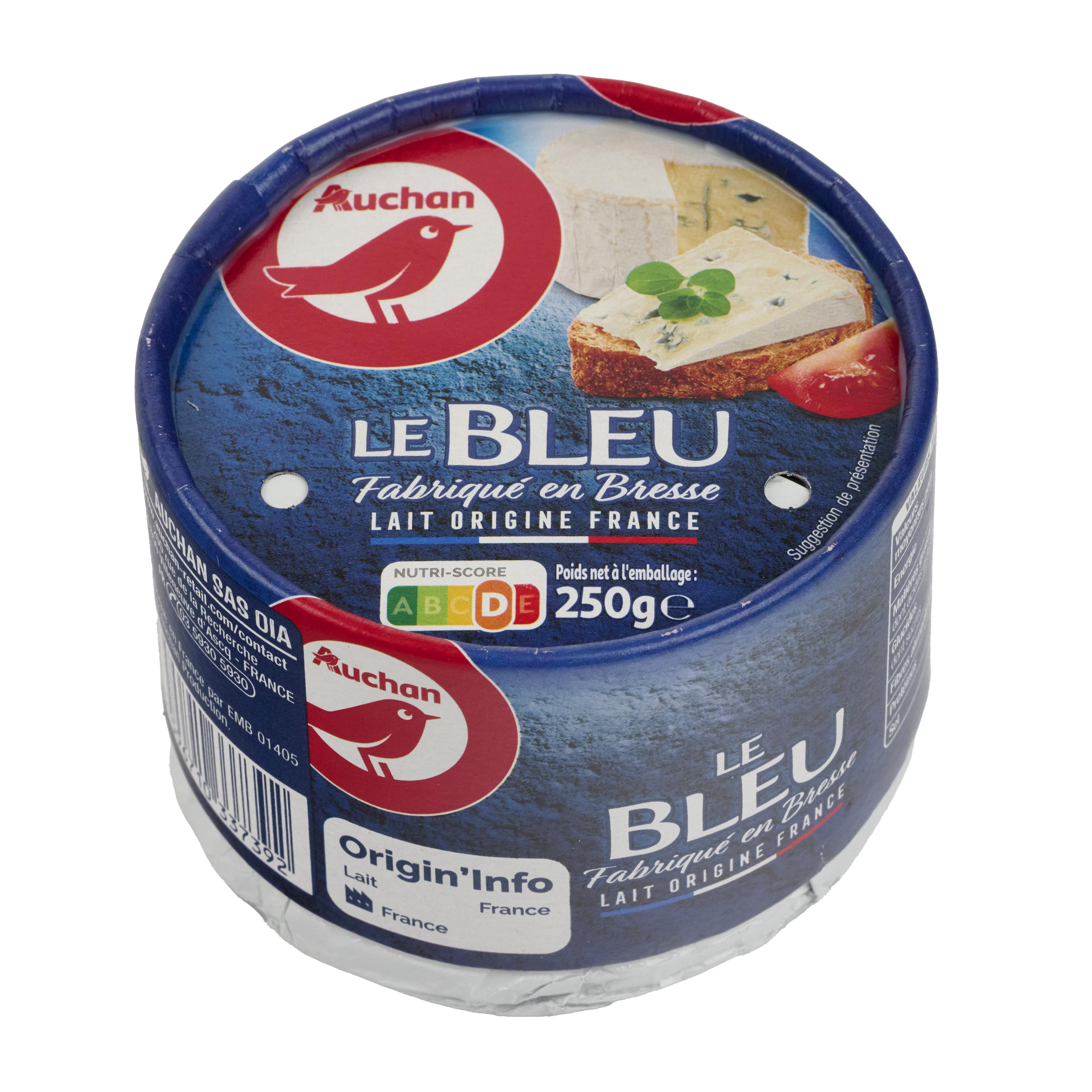 Voir la diapositive 3 : AUCHAN Bleu 250g