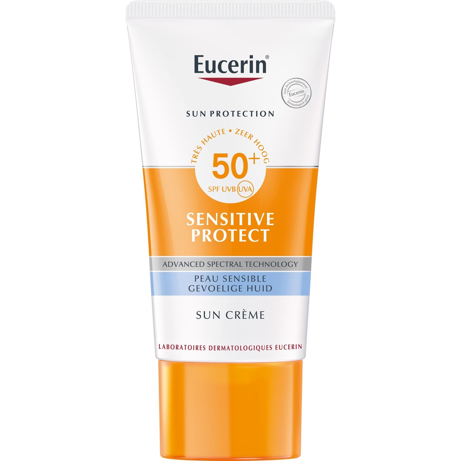 Voir la diapositive 2 : EUCERIN Crème peau sensible SPF50+ 50ml