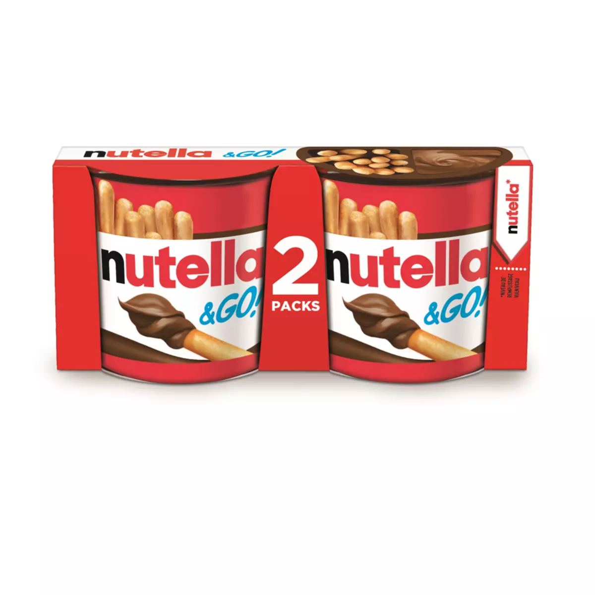 Livraison à domicile Promotion Nutella and Go !, Lot de 2(2x52)g