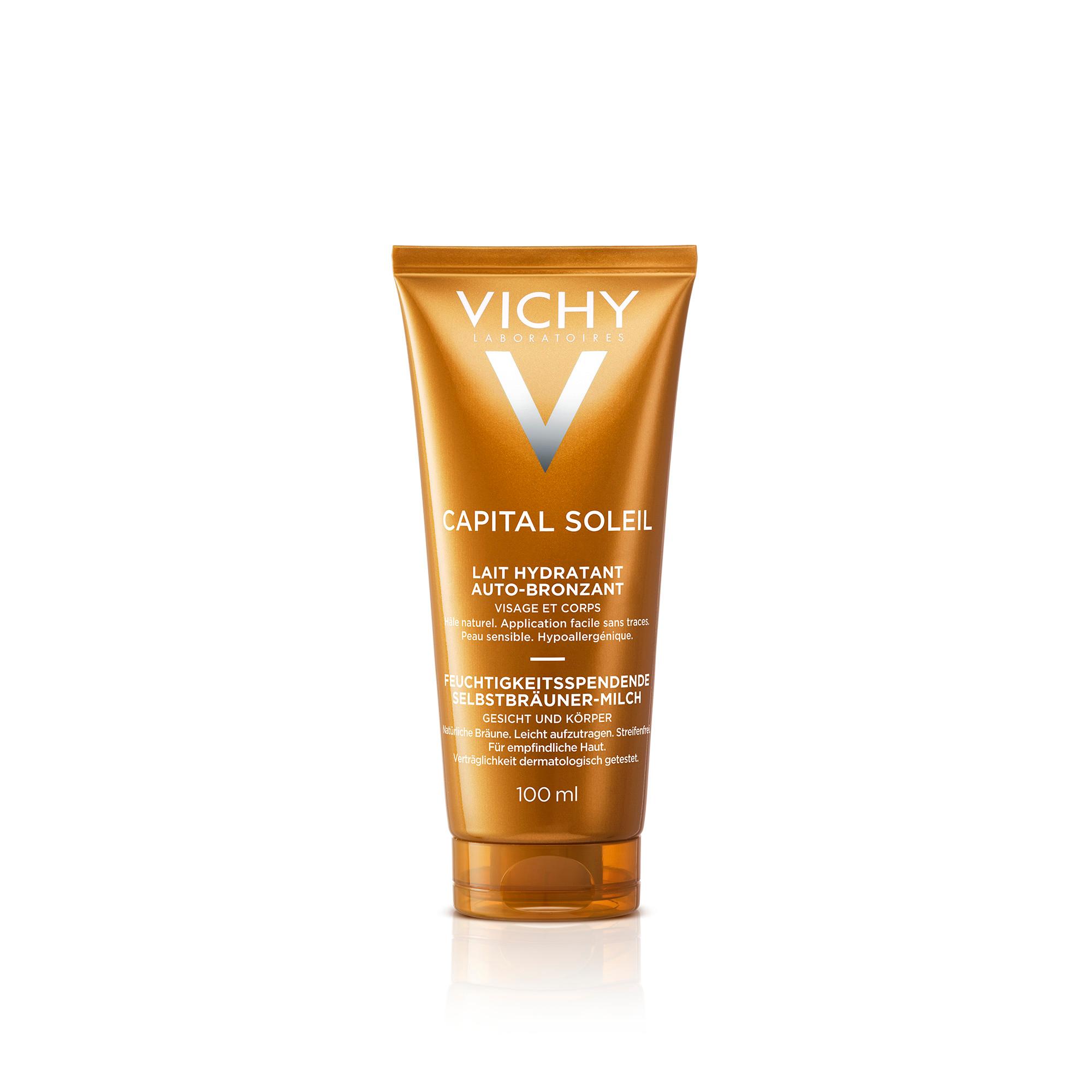 VICHY Capital soleil Lait hydratant auto bronzant 100ml