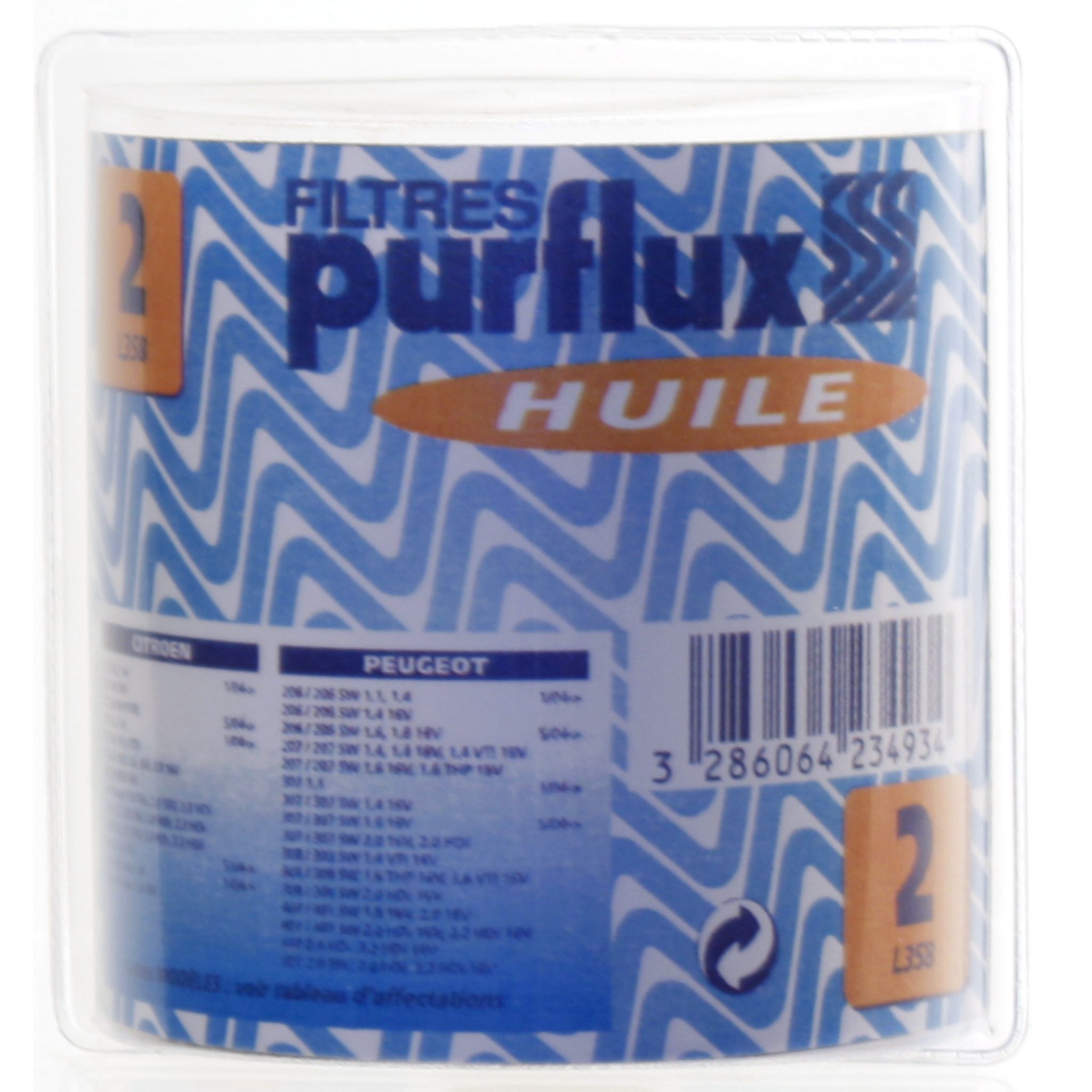 PURFLUX Filtre Huile N° 2 L358A-Y