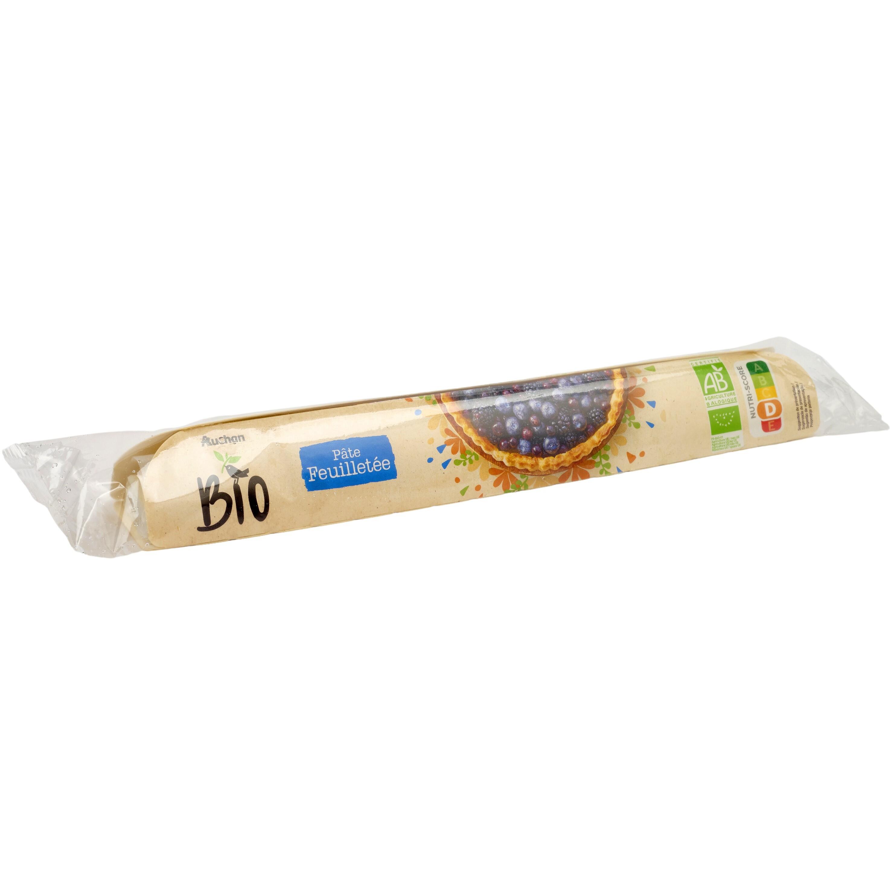 Voir la diapositive 3 : AUCHAN BIO Pâte feuilletée 230g