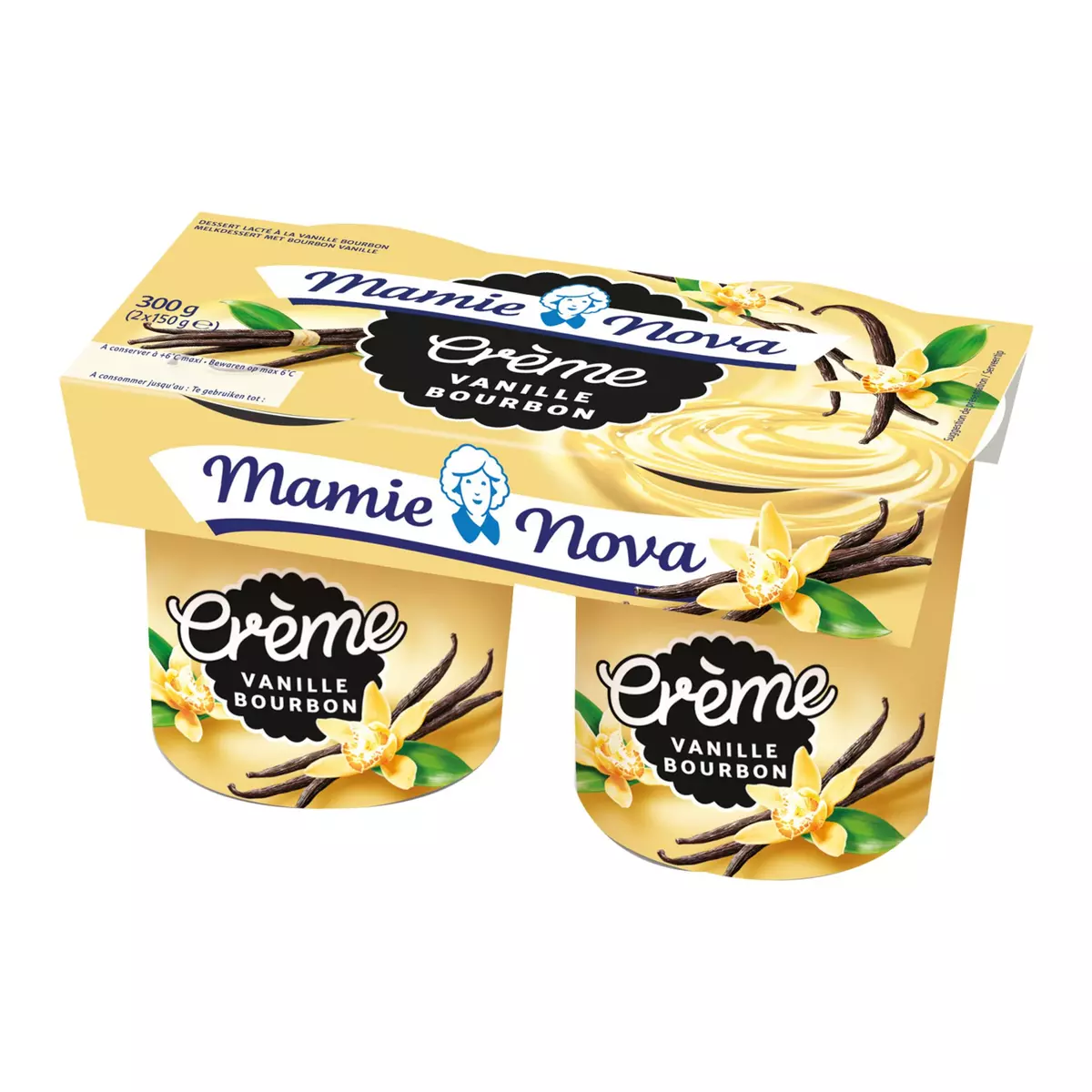 MAMIE NOVA Crème dessert à la vanille bourbon 2x150g