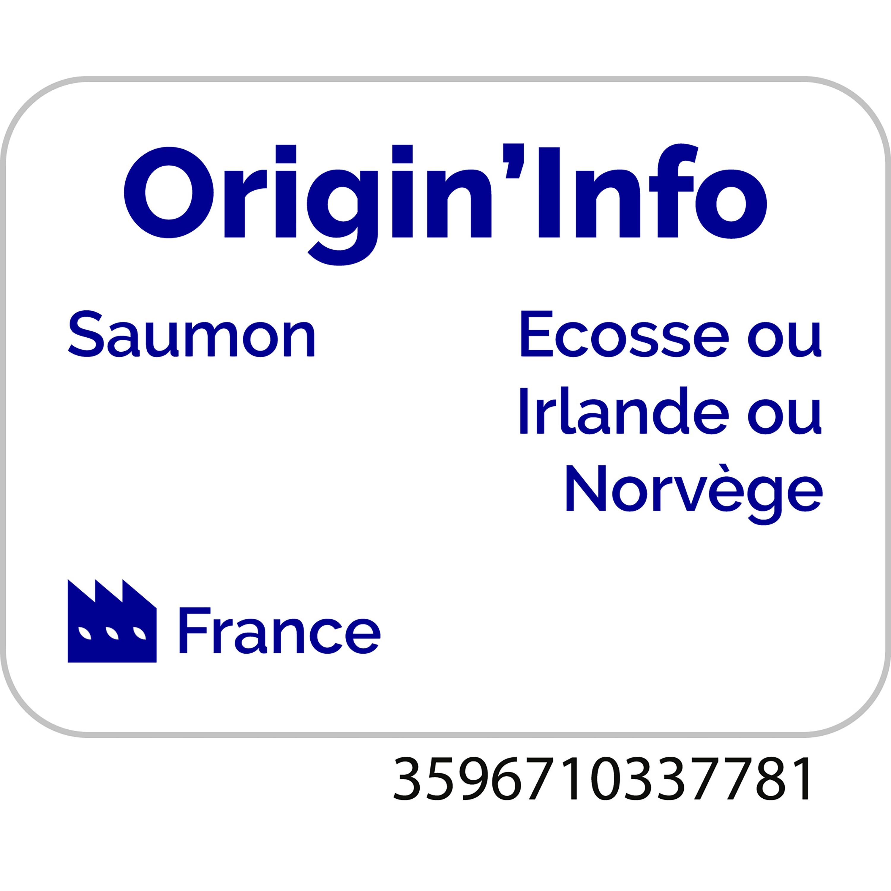 Voir la diapositive 2 : AUCHAN BIO Saumon fumé au bois de hêtre 2 tranches 70g