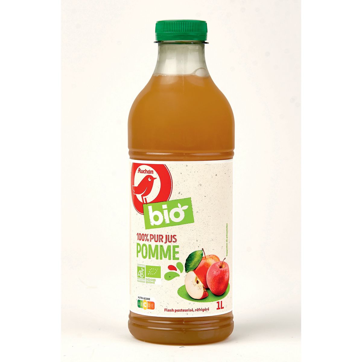 AUCHAN BIO Pur jus de pommes 1L