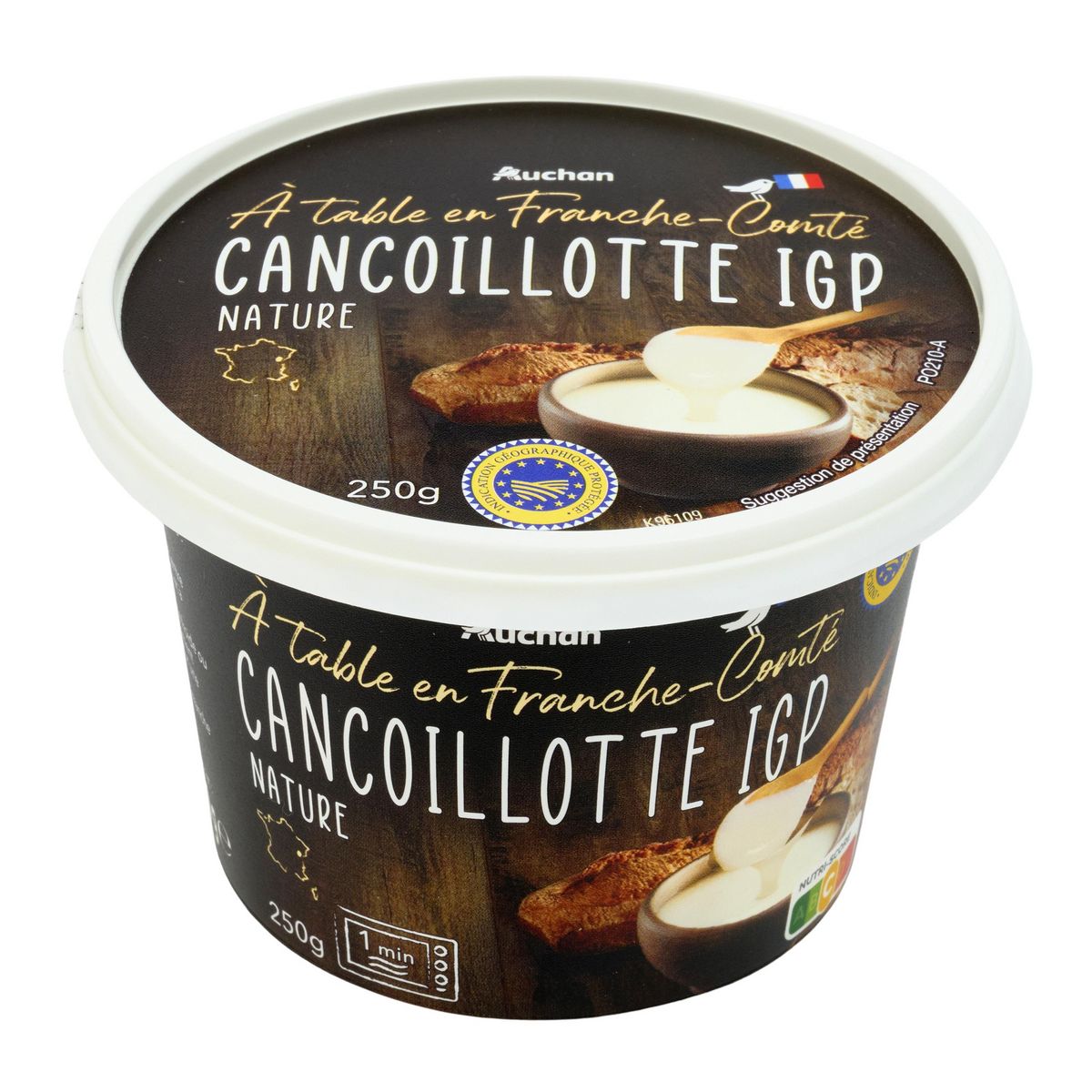 AUCHAN TERROIR Cancoillotte nature 250g