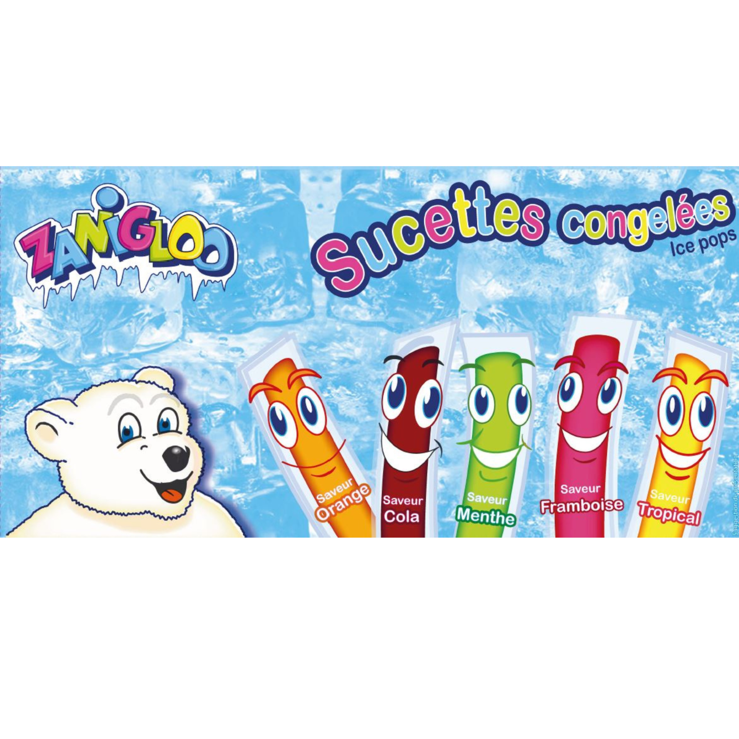 Bâton glacé aux fruits 24 pièces 52.5g