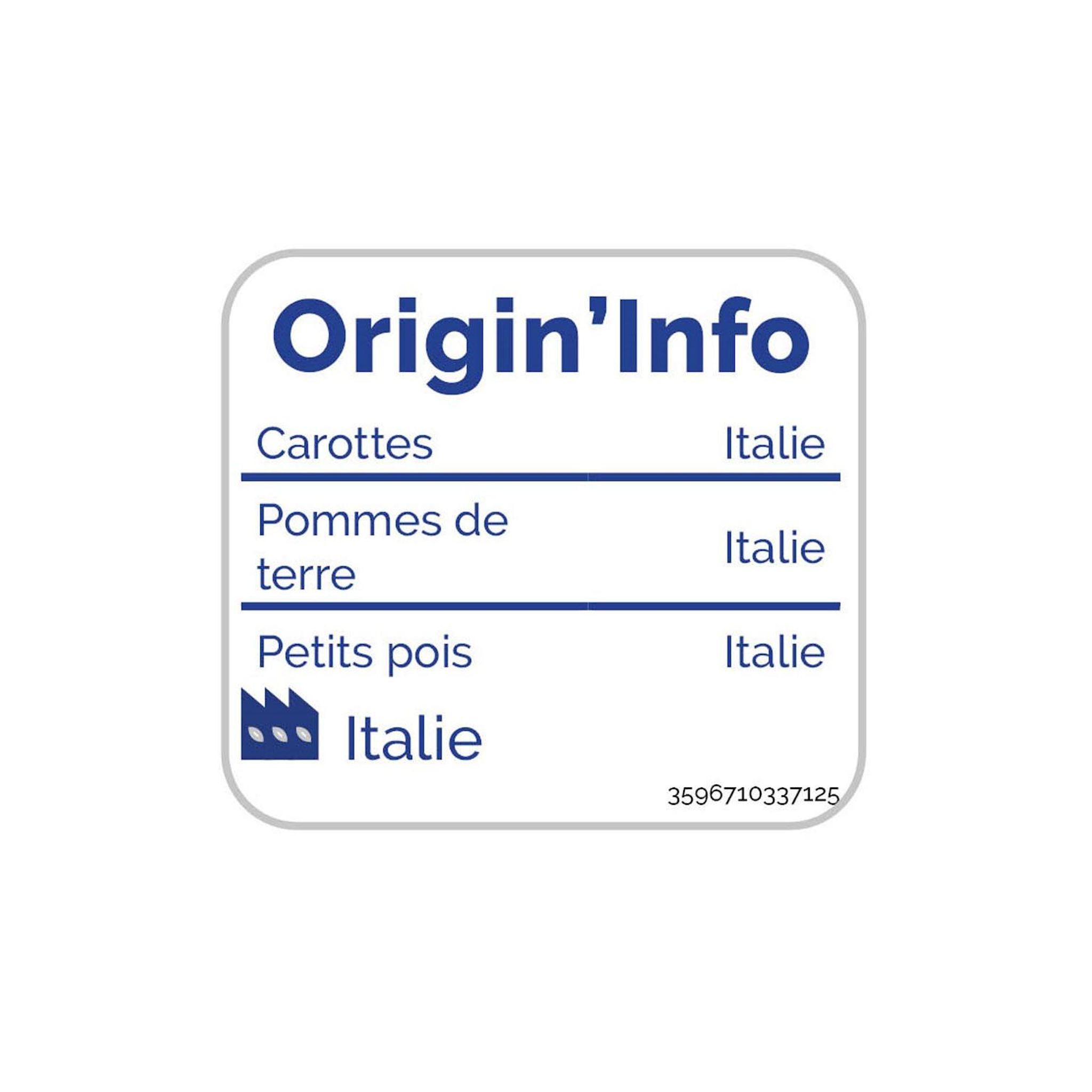 Voir la diapositive 3 : AUCHAN BIO Jardinière de légumes 3 portions 600g