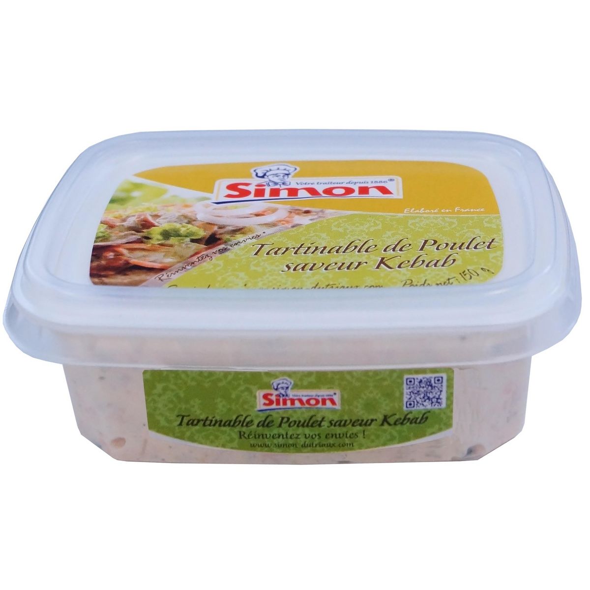 SIMON Tartinable de poulet saveur kebab 150g