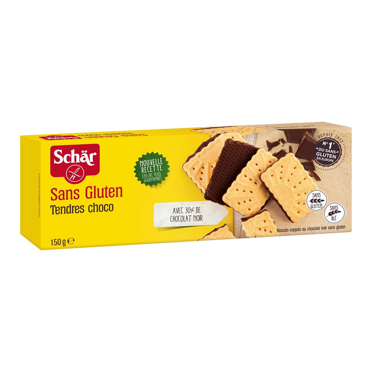 SCHAR Biscuits au chocolat noir sans gluten 150g