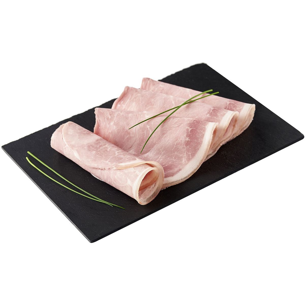 AUCHAN LE CHARCUTIER Jambon supérieur avec couenne 4 tranches 240g