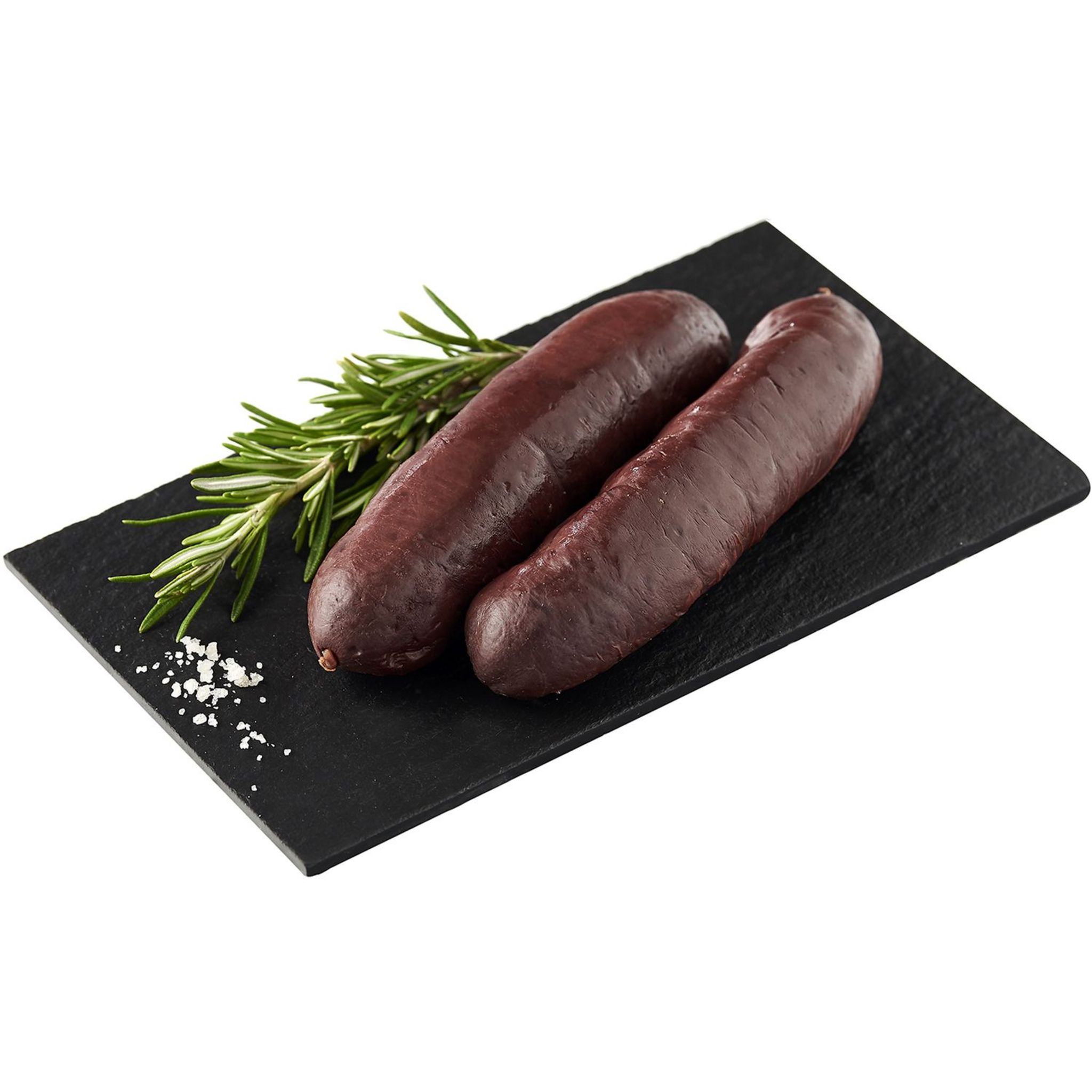 Voir la diapositive 2 : AUCHAN LE CHARCUTIER Boudins noir aux oignons 2 pièces 250g