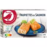 AUCHAN Paupiette de saumon farcie aux noix de Saint-Jacques 4 portions 500g