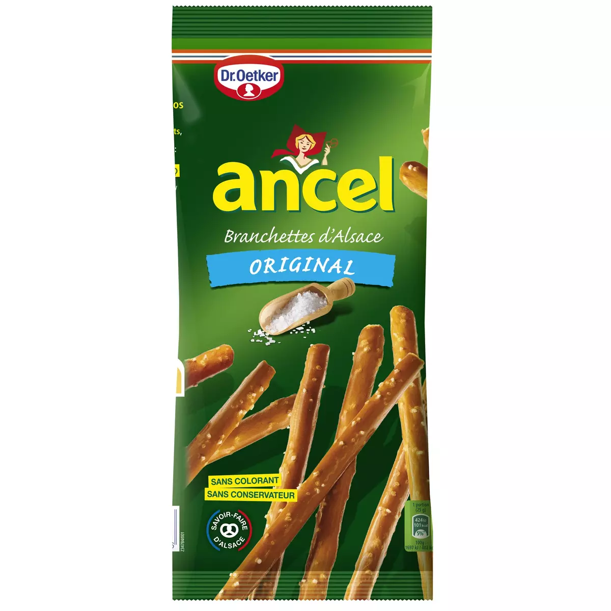 ANCEL Sticks salés bretzels Branchettes d'Alsace 150g