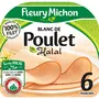 FLEURY MICHON Blanc de poulet halal 6 tranches 180g