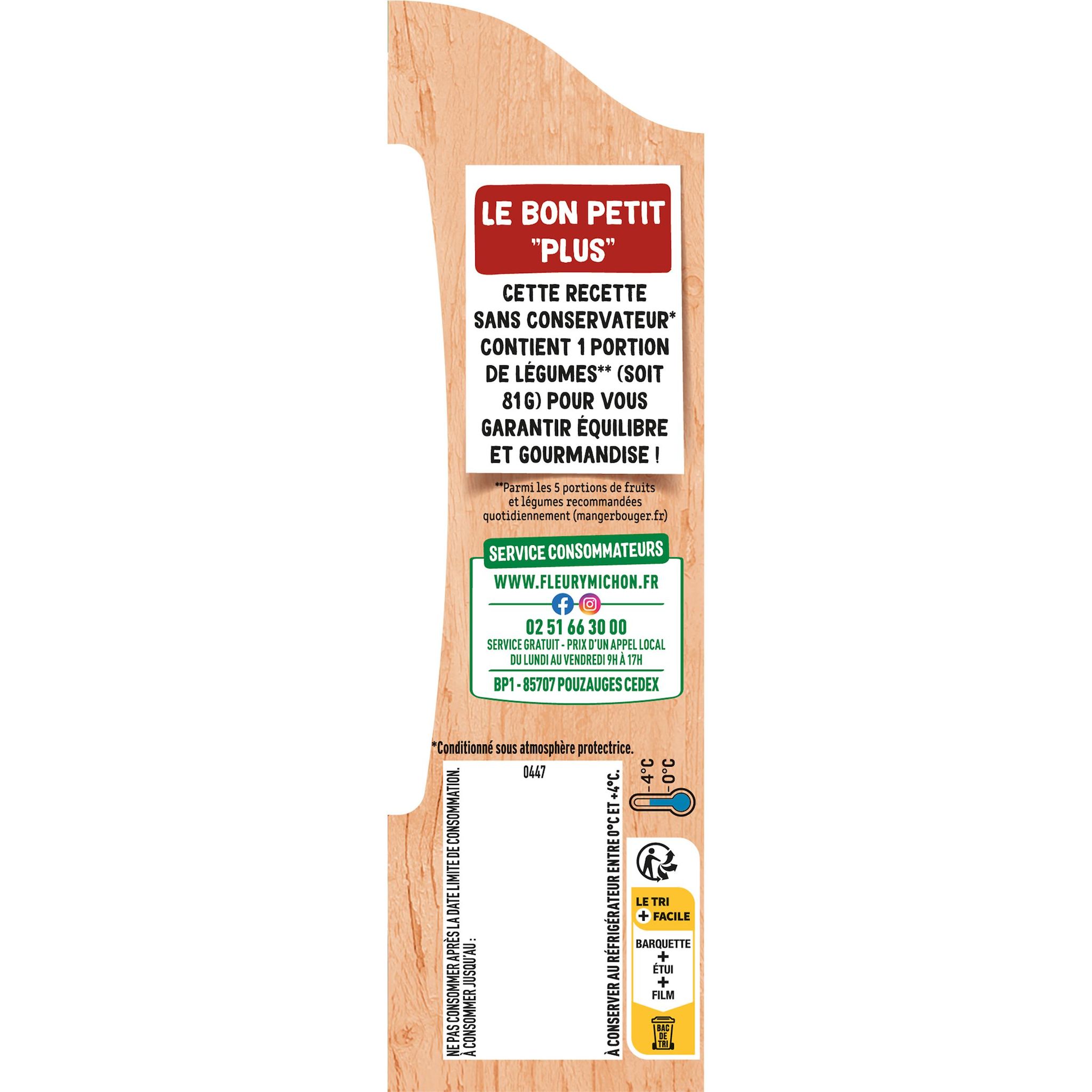 Voir la diapositive 2 : FLEURY MICHON Escalope milanaise et spaghetti tomate 1 part 300g