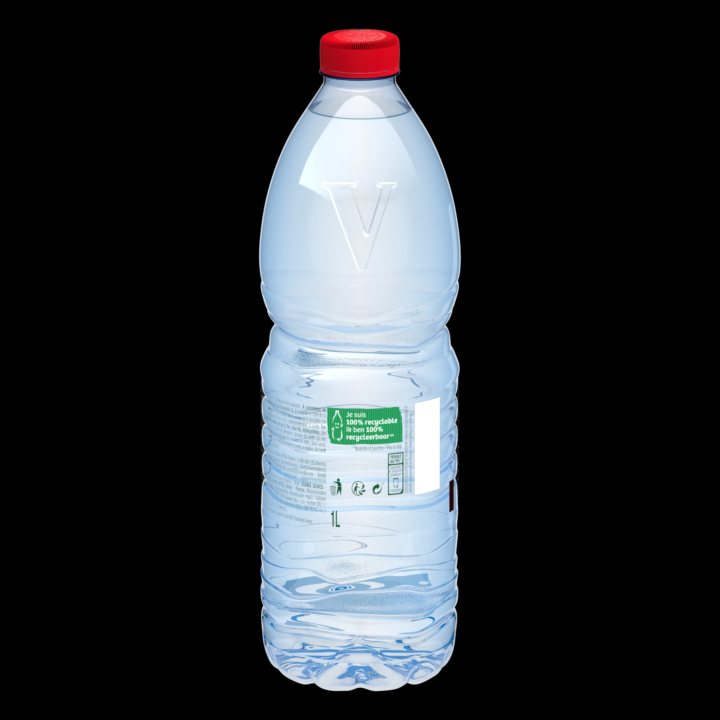 Voir la diapositive 4 : VITTEL Eau minérale naturelle plate 1l