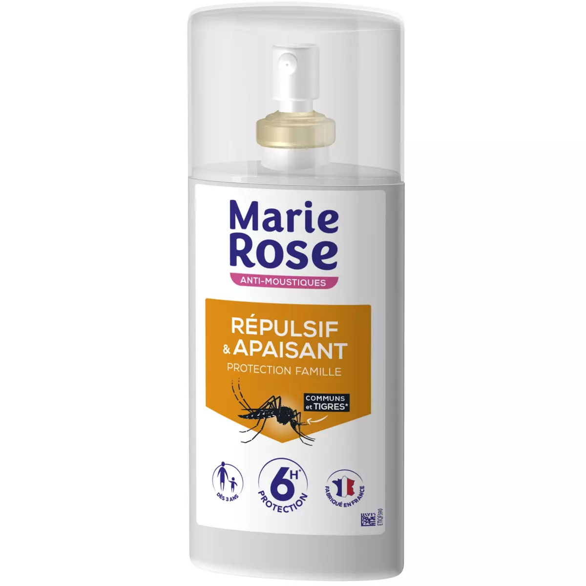 MARIE ROSE Spray répulsif & apaisant anti-moustiques efficacité 6h 100ml