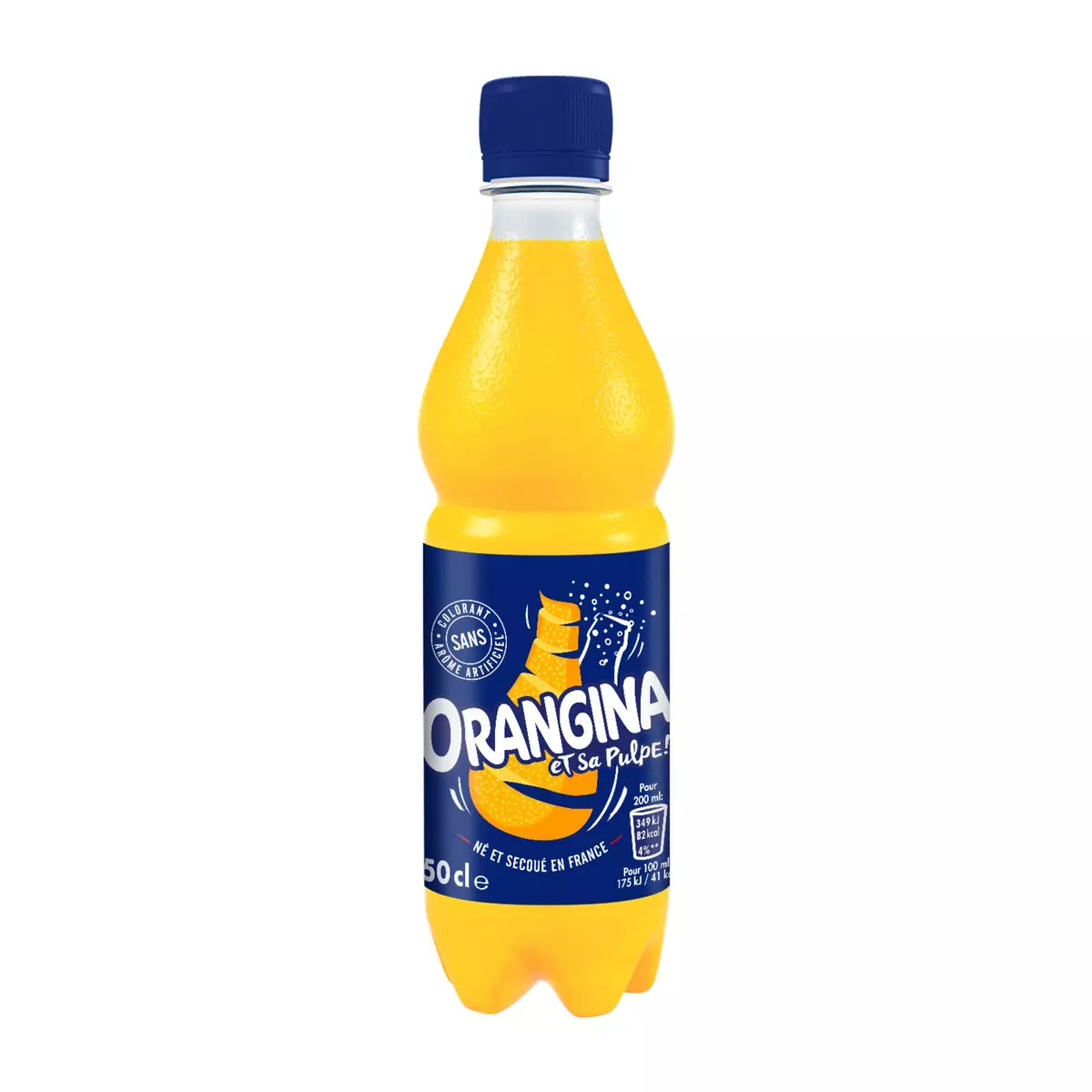 ORANGINA Boisson gazeuse à la pulpe de fruit jaune bouteille 50cl