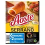 AOSTE Jambon cru de Serrano 6 tranches + 2 offertes 134g