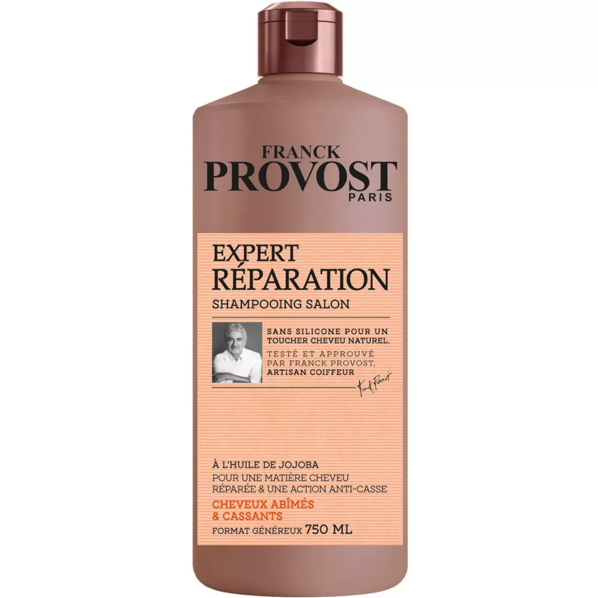 FRANCK PROVOST Expert Réparation shampooing cheveux abîmés et cassants 750ml