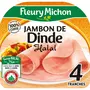 FLEURY MICHON Jambon de dinde halal 4 tranches 160g