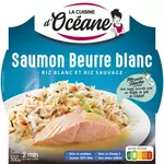 LA CUISINE D'OCEANE Saumon beurre blanc riz sauvage prêt en 2 min 1 personne 300g