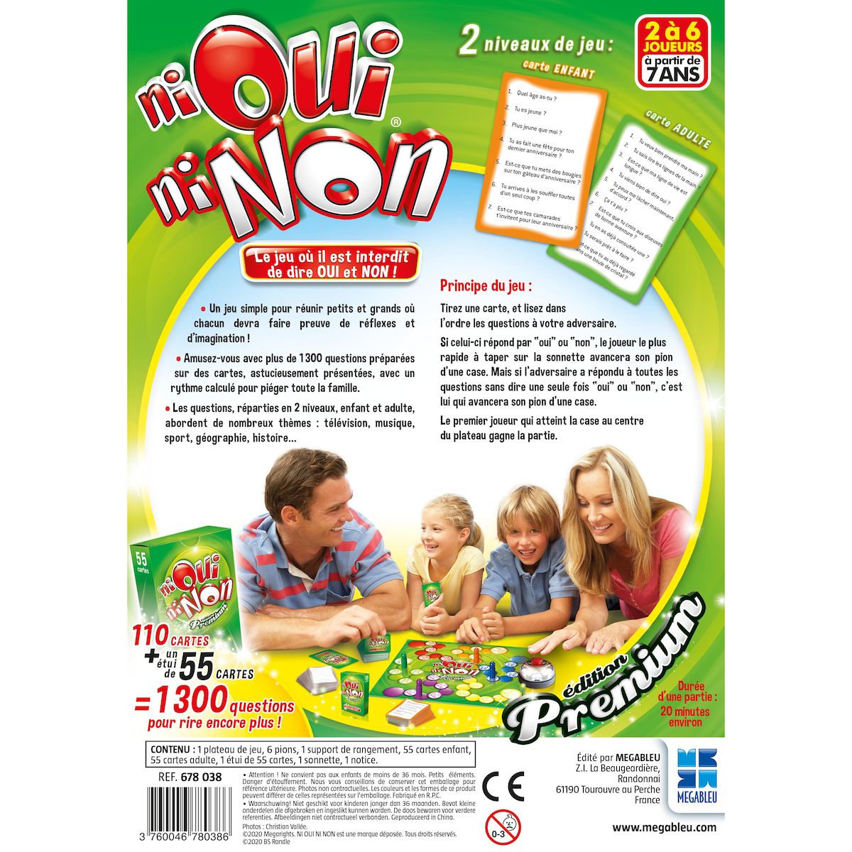 MEGABLEU Jeu Ni Oui Ni Non Premium