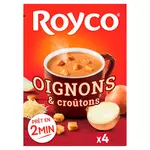 ROYCO Soupe instantanée gratinée oignons et croûtons 4 sachets 4x20cl