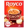 ROYCO Soupe instantanée gratinée oignons et croûtons 4 sachets 4x20cl