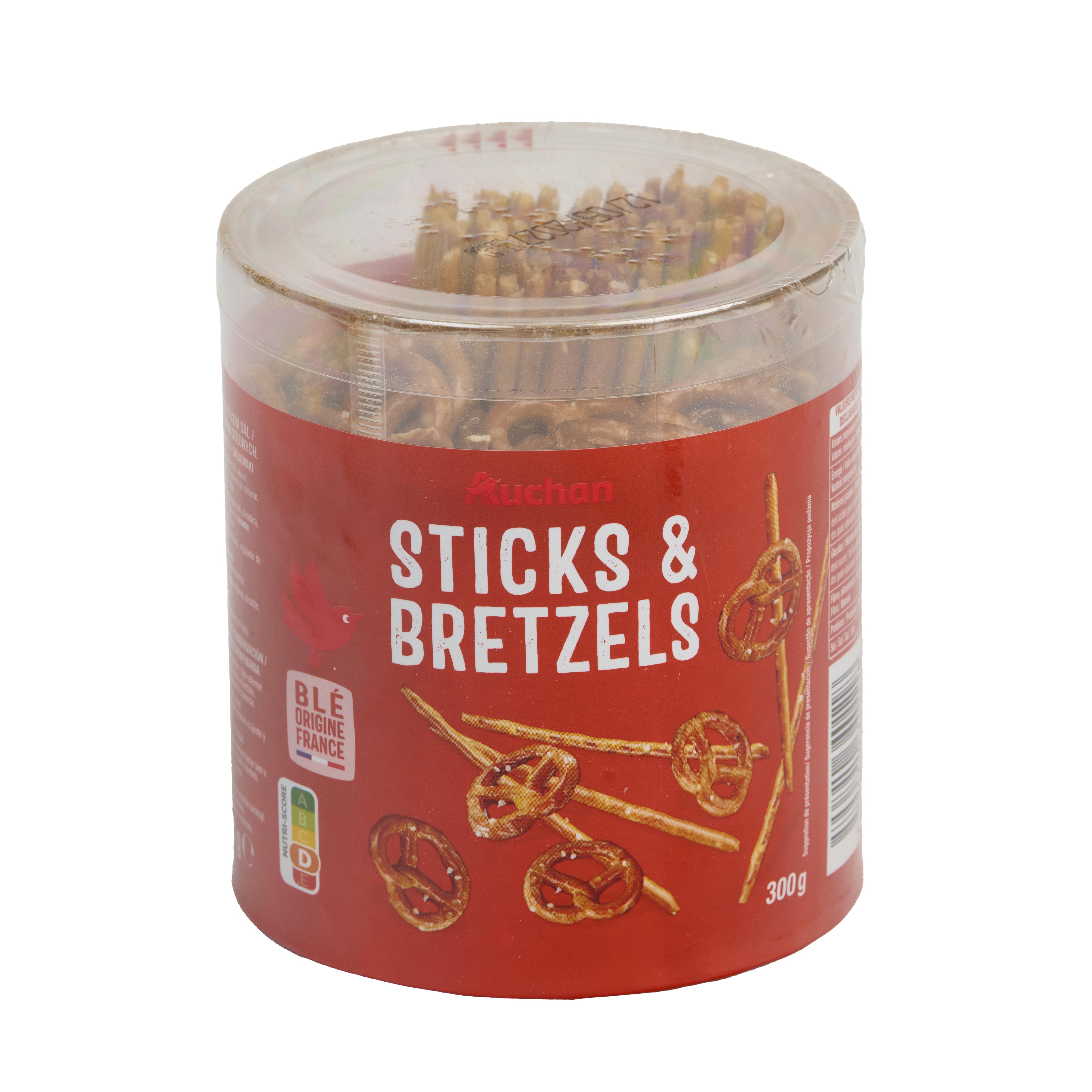 Voir la diapositive 3 : AUCHAN Sticks et bretzels d'Alsace 300g