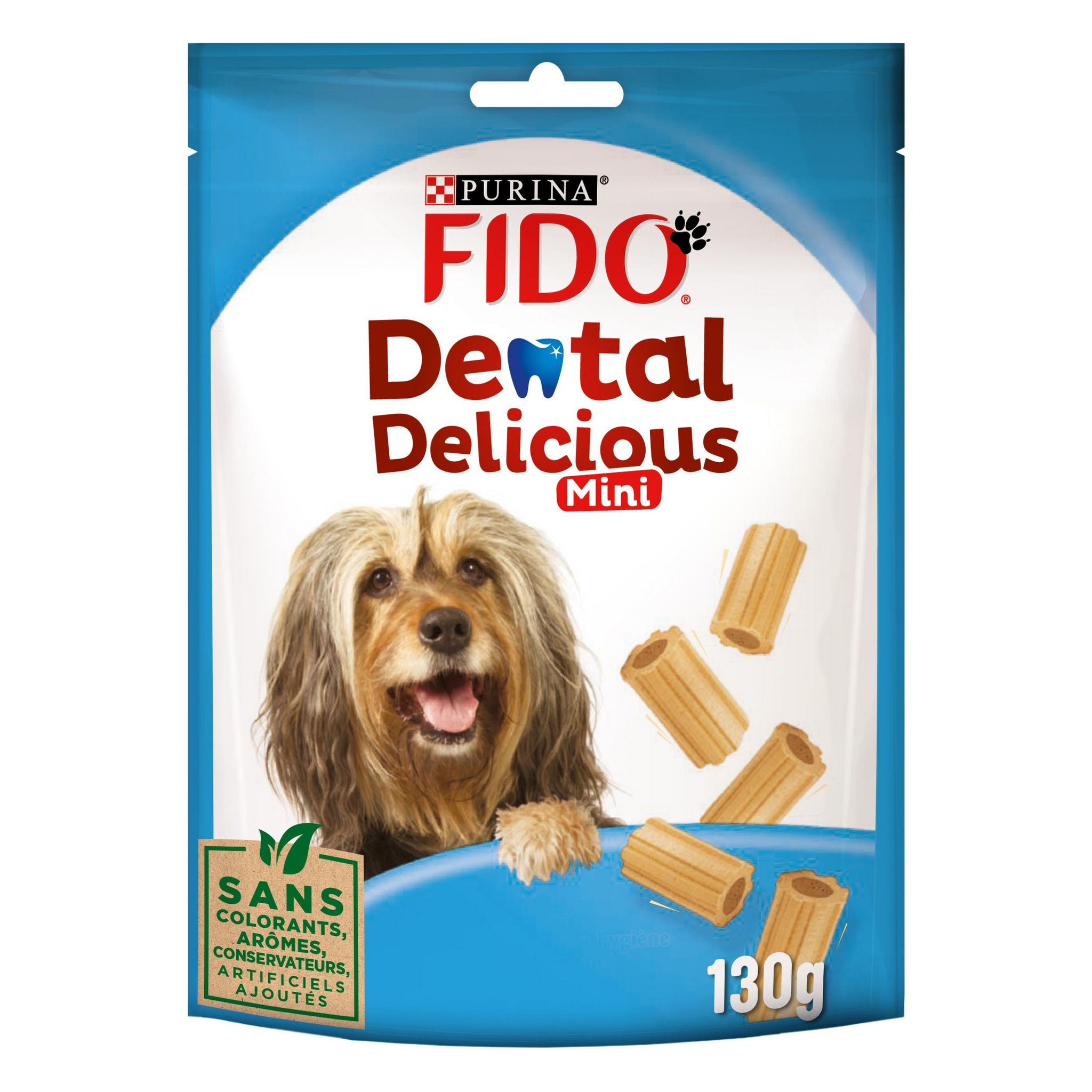 Voir la diapositive 2 : FIDO Dental delicious Friandises hygiène dentaire pour chien 130g