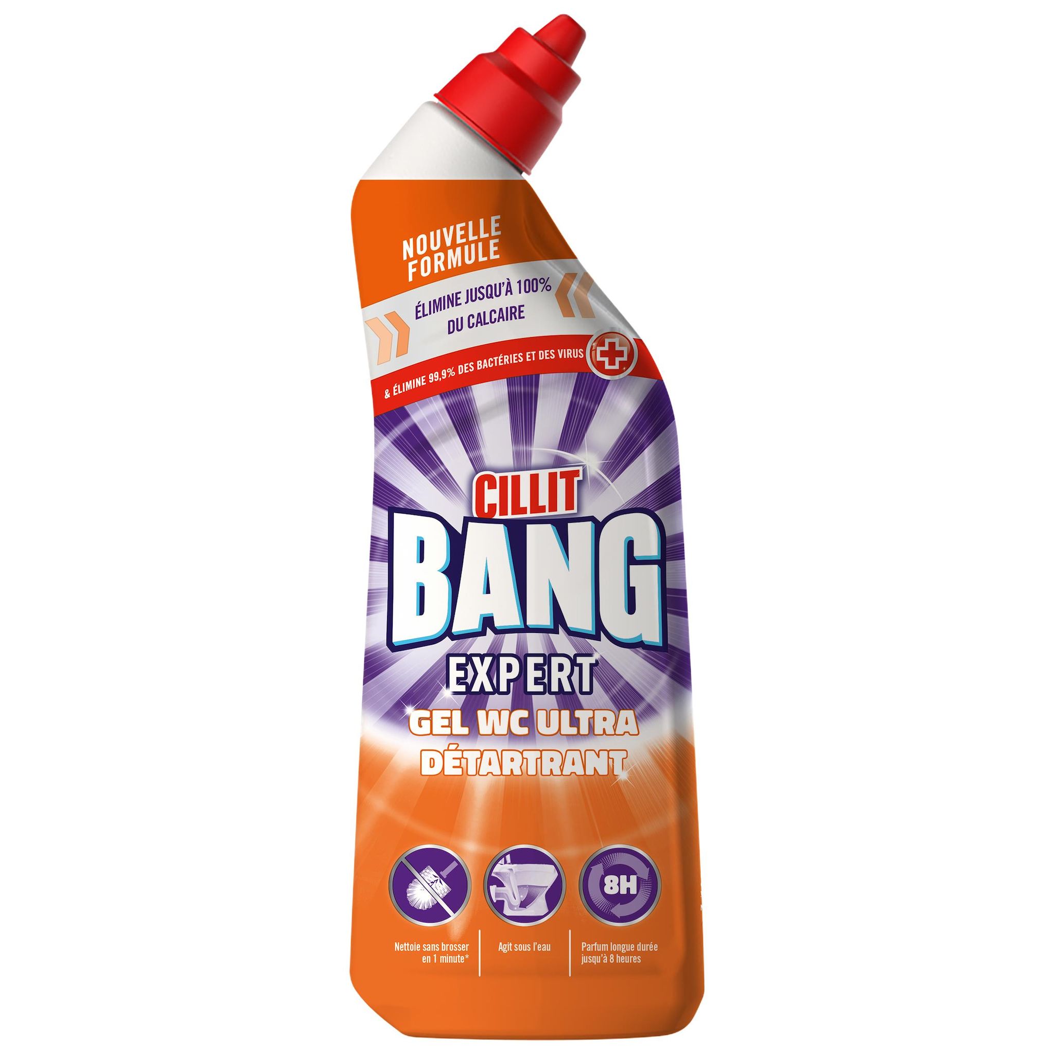 CILLIT BANG Gel WC ultra détartrant et ultra rapide 750ml