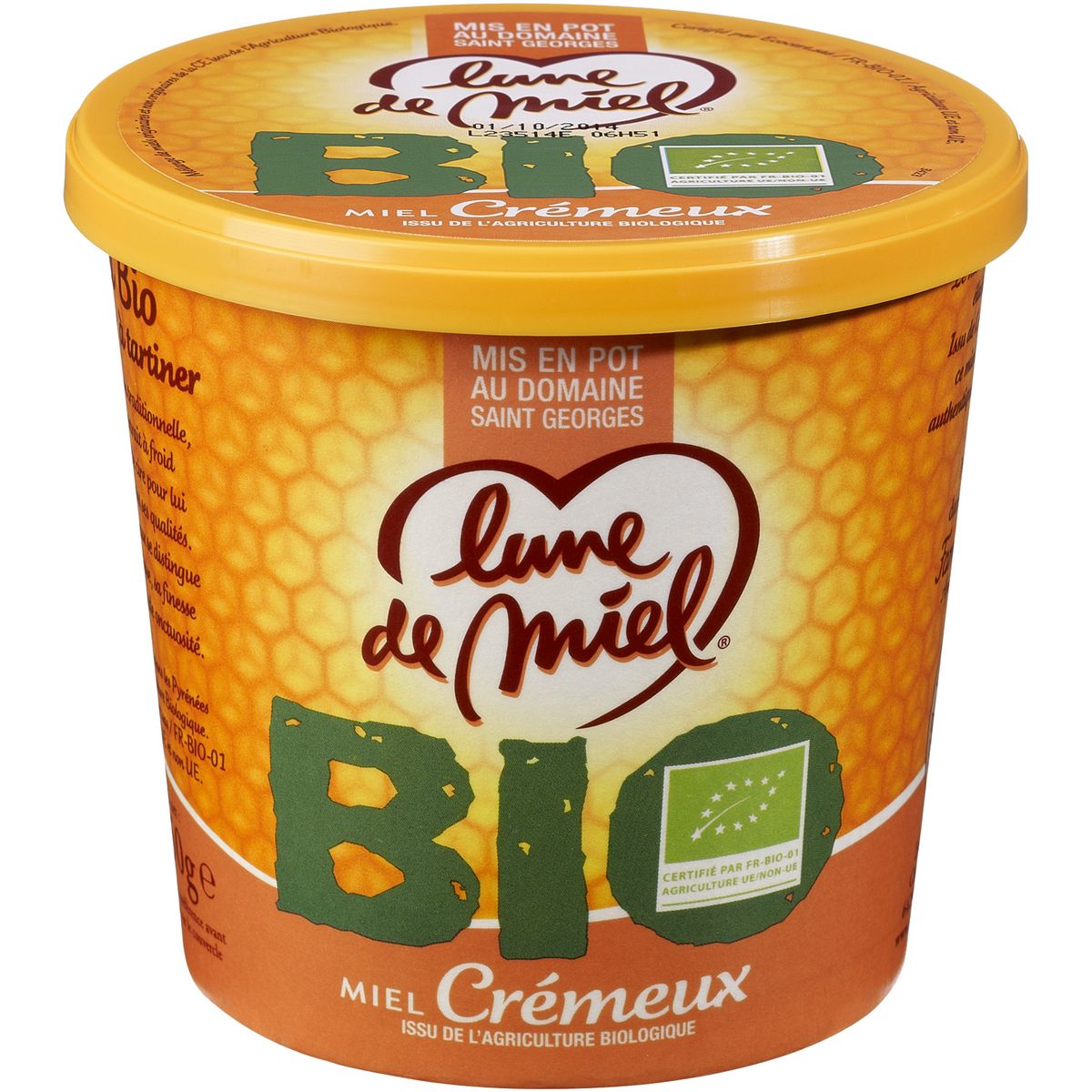 LUNE DE MIEL Miel crémeux bio 750g