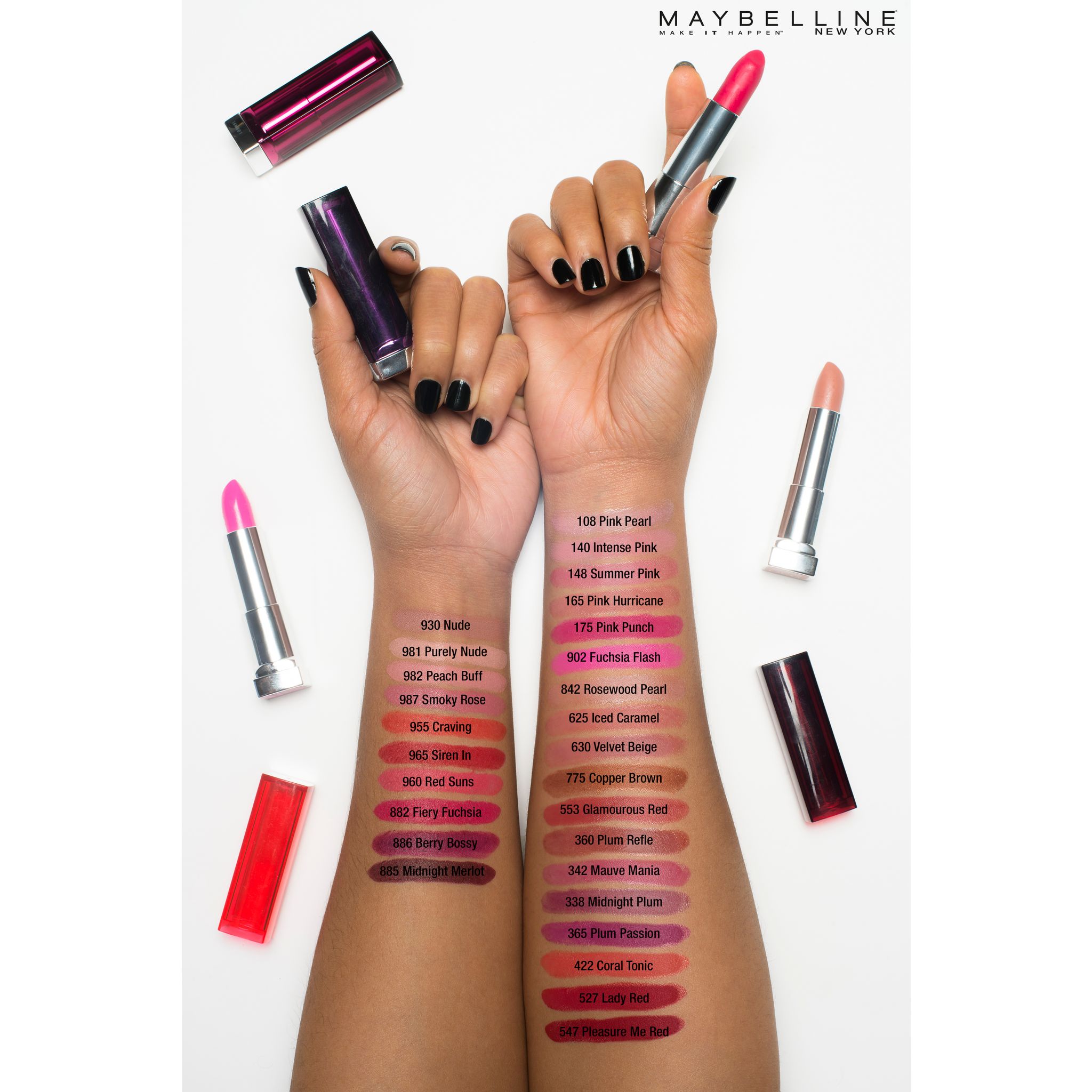 Voir la diapositive 2 : GEMEY MAYBELLINE Color Sensational rouge à lèvres n°338 midnight plum 1 tube