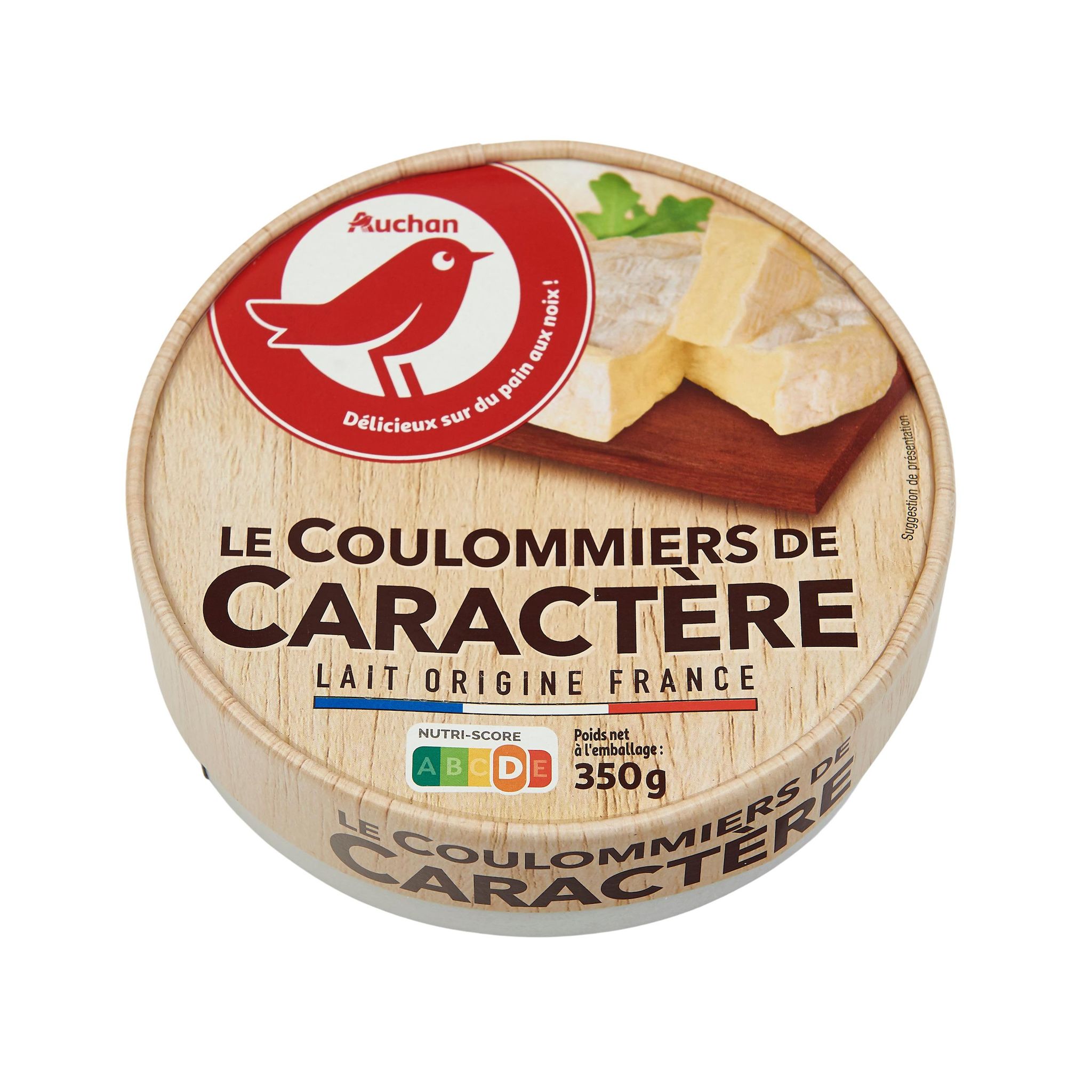 Voir la diapositive 2 : AUCHAN Coulommiers caractère 350g