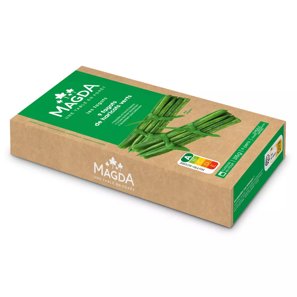 MAGDA Fagots de haricots verts lien végétal 9 pièces 315g